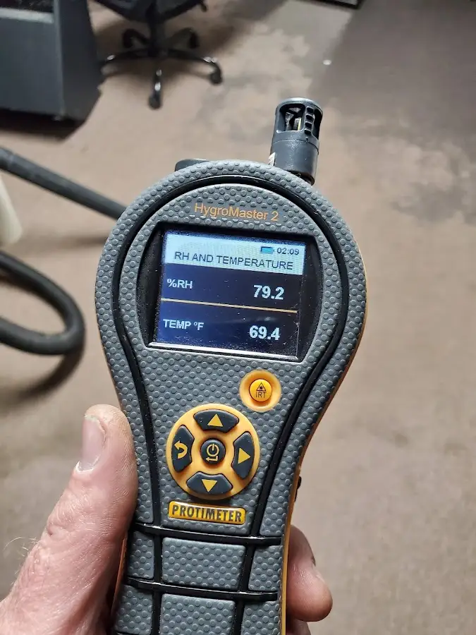 Moisture meter humidity assessment for Mold Remediation & Removal in North Liberty